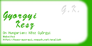 gyorgyi kesz business card
